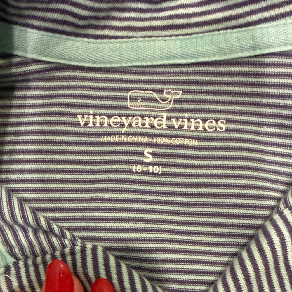 Vineyard Vines Kids' Polo Shirts - Mint and Mint with Blue Stripes - Picture 5 of 5